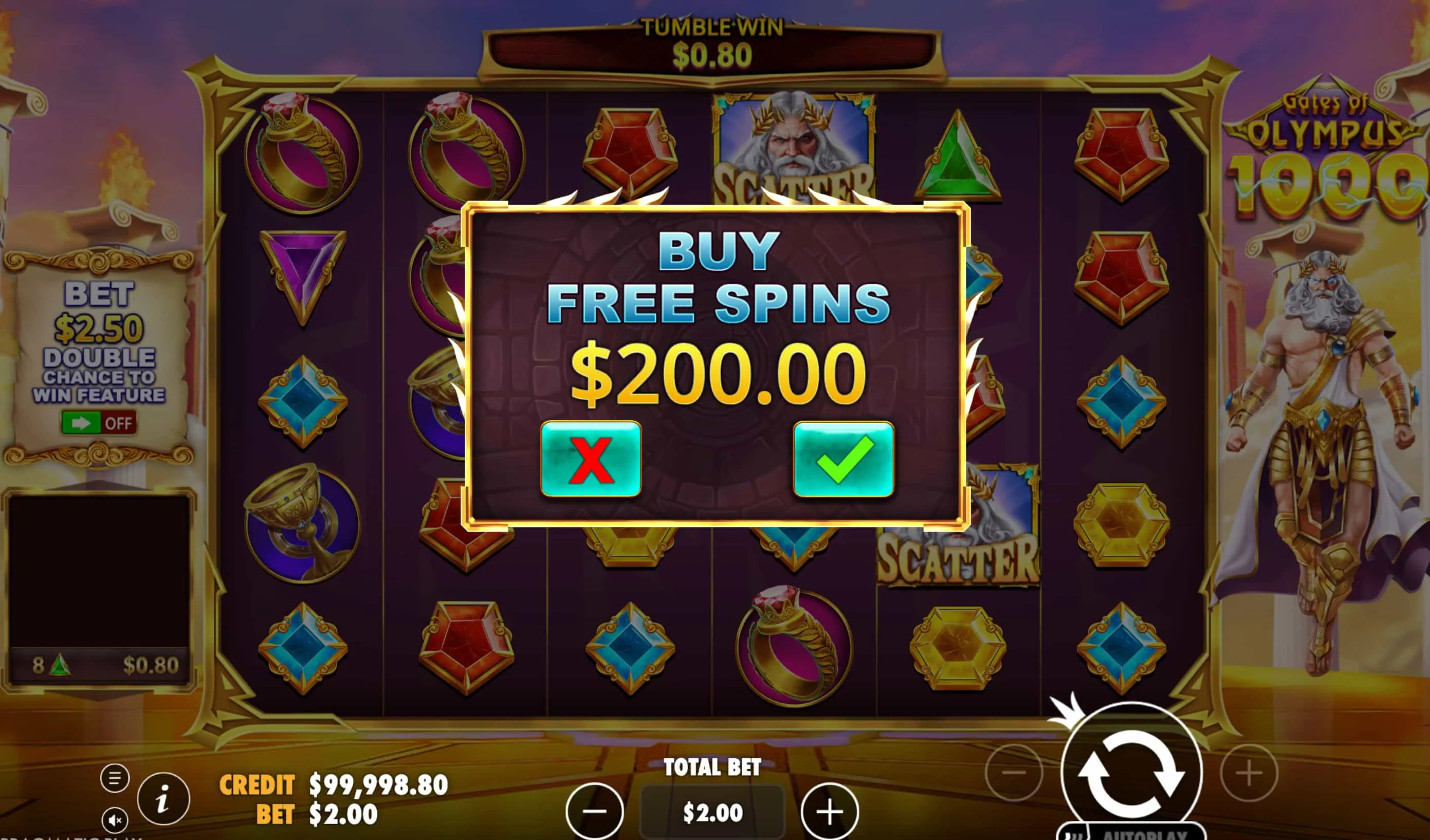 Die mobile Variante von Gates of Olympus 1000 &mdash; volles Spielerlebnis im Taschenformat